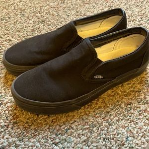 Black slip on vans